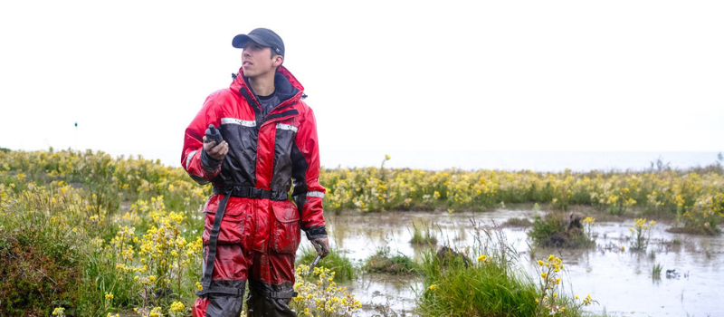 Professor Mike Lim undertaking research in Canada’s Inuit Nunangat. Image credit Weronika Murray