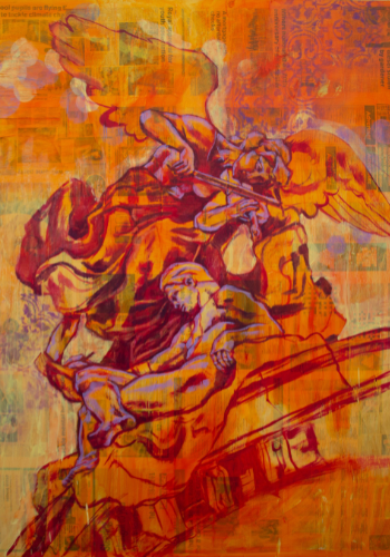 Caption: Sophie Woodward describes her favoured style of painting as 'maximalist'.