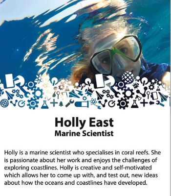 Caption: Information on Dr Holly East from Northumbria University was one of the Scientist or STEM professionals of the week shared with children. Caption: Information on Dr Holly East from Northumbria University was one of the Scientist or STEM professionals of the week shared with children.