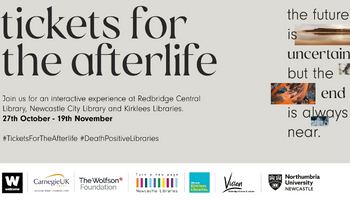 Caption: The Tickets for the Afterlife event is the latest development in the Death Positive Libraries project. Caption: The Tickets for the Afterlife event is the latest development in the Death Positive Libraries project.