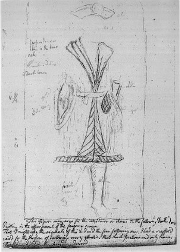 Caption:The 1790s sketch by John Carter