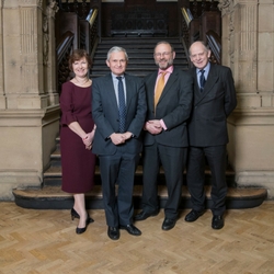 a group of people posing for the camera