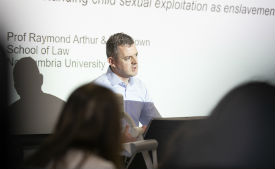 a man sitting at a desk