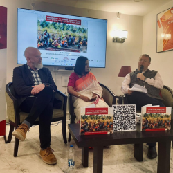 Professor Matt Baillie Smith and Sumana Banerjee with Dr Andrew Fleming
