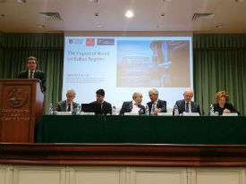 a group of people in a room