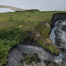 Professor Mike Lim undertaking research in Canada’s Inuit Nunangat. Image credit Weronika Murray