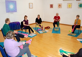 a group of people sitting at a table