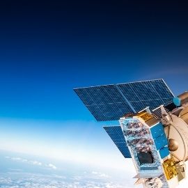 Satellite above Earth