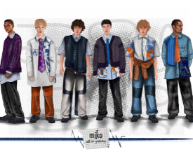 Designs from Fashion Design and Marketing student, Bethany Oakey's brand, Miko