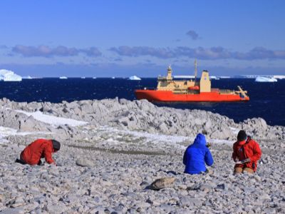 Samples in Antarctica