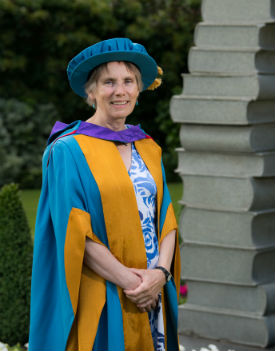 a person standing in front of a building