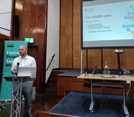 Professor Matthew Johnson gave the keynote academic address at the Basic Income North conference in Manchester.