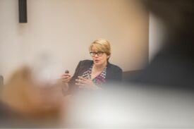 a blurry image of a person