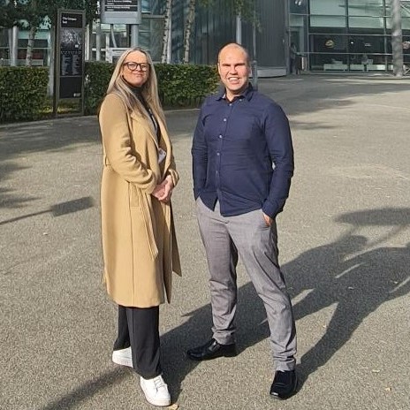 Dr Kimberley Hardcastle, Assistant Professor at Northumbria University and Al Alzein, Membership Engagement Manager at Dynamo