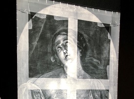 a person standing in front of a window