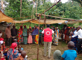 Volunteer activity in Burundi, East Africa, in 2018. Photo by Bianca Fadel.