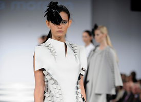 Nicola Morgan's BA (hons) Fashion graduating collection from 2009, credit Chris Moore.