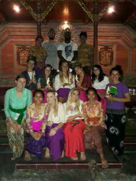 a group of people posing for a photo