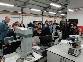 a group of people in a room