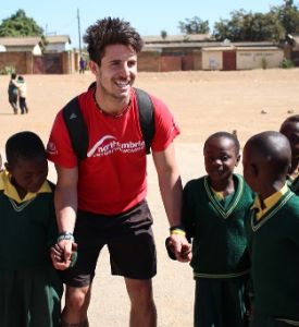 Northumbria University students volunteering in Zambia