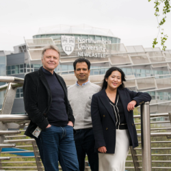 L-R: Lee Jackson, Anindya Chatterjee and Jacinta Lepcha from SmartCarbon