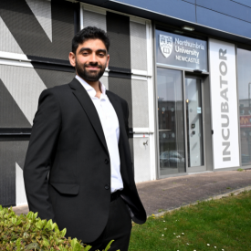 Husain Ayoob, founder of Ayoob AI and Northumbria University graduate