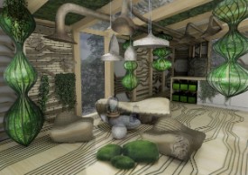 a vase of flowers on a table