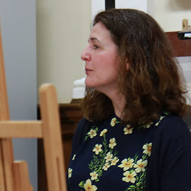 Nicola Grimaldi, Senior Lecturer, teaching MA Conservation of Fine Art at Northumbria University, Newcastle