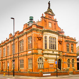 a large brick building