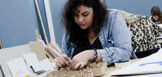 a person sitting on a table