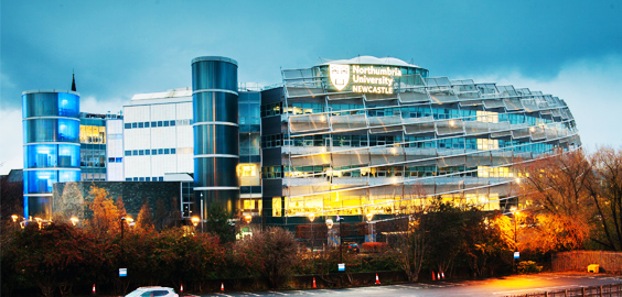 a tall building in a city