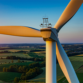 wind turbine in open field