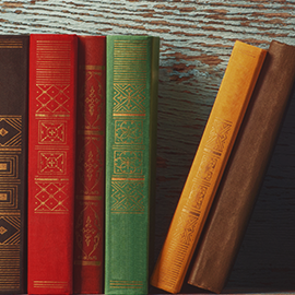 books in different colours