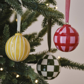 painted baubles