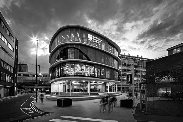 a double decker bus on a city street