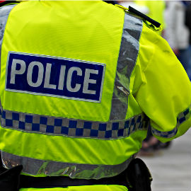 a person in a green jacket