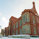 Building against a blue sky