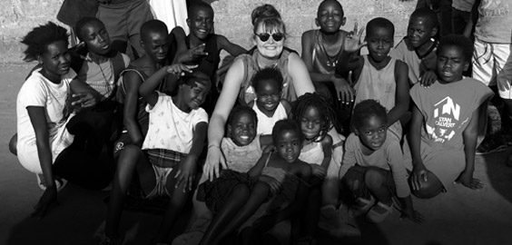 a group of people posing for a photo