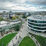 AERIAL VIEW OF NEWCASTLE CITY CAMUS AT NORTHUMBRIA