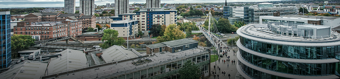 aerial view of campus