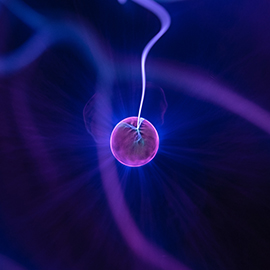 close up of electricity 