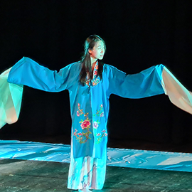 Northumbria Student in theatre performance