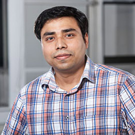 a man looking at the camera