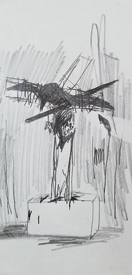 A Japanese inspired pencil sketch