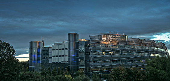 a tall building in a city