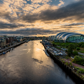 a long bridge over a body of water