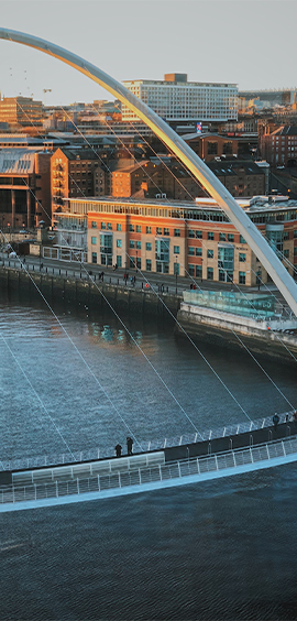 a bridge over a body of water