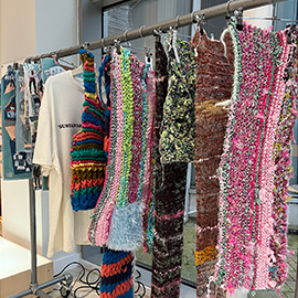 Rack full of colourful clothing