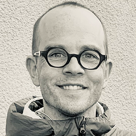 Academic staff Hugo Glover smiling