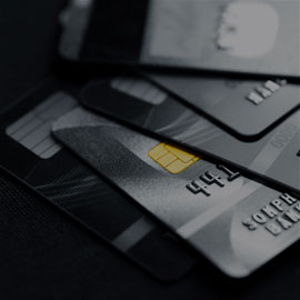 Image showing a stack of bank cards